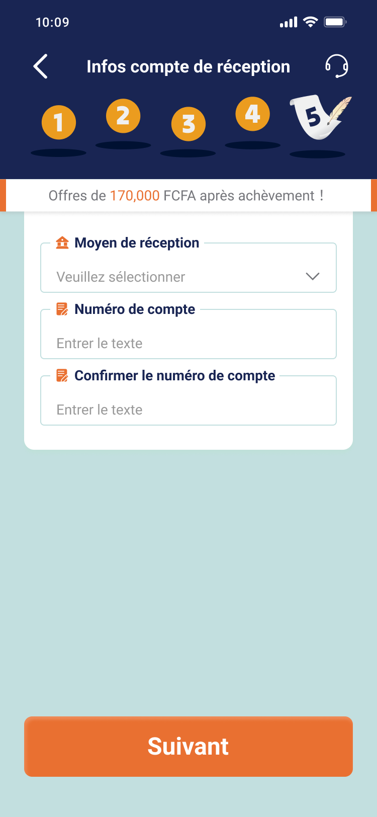 Bank Info Setup